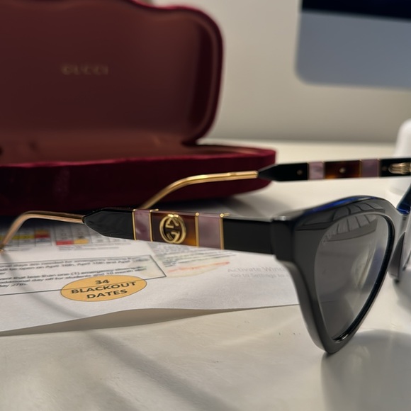 Gucci cat eye sunglasses like new gorgeous authentic - Picture 5 of 8